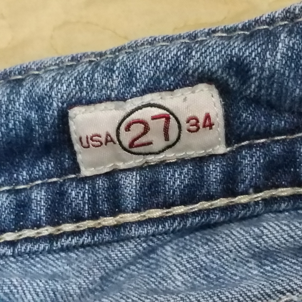Custom MEK Denim disstressed cutoff shorts Size 27 - Picture 3 of 5